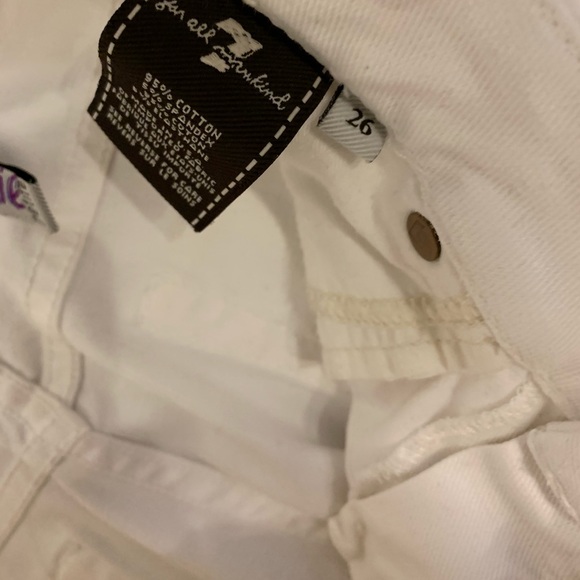 White A Pocket Boot-leg 7 For All Mankind Jeans - Picture 4 of 8